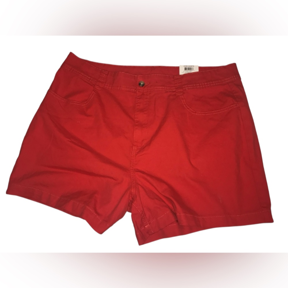 Style & Co. Women’s Vibrant Red Flat Front Shorts